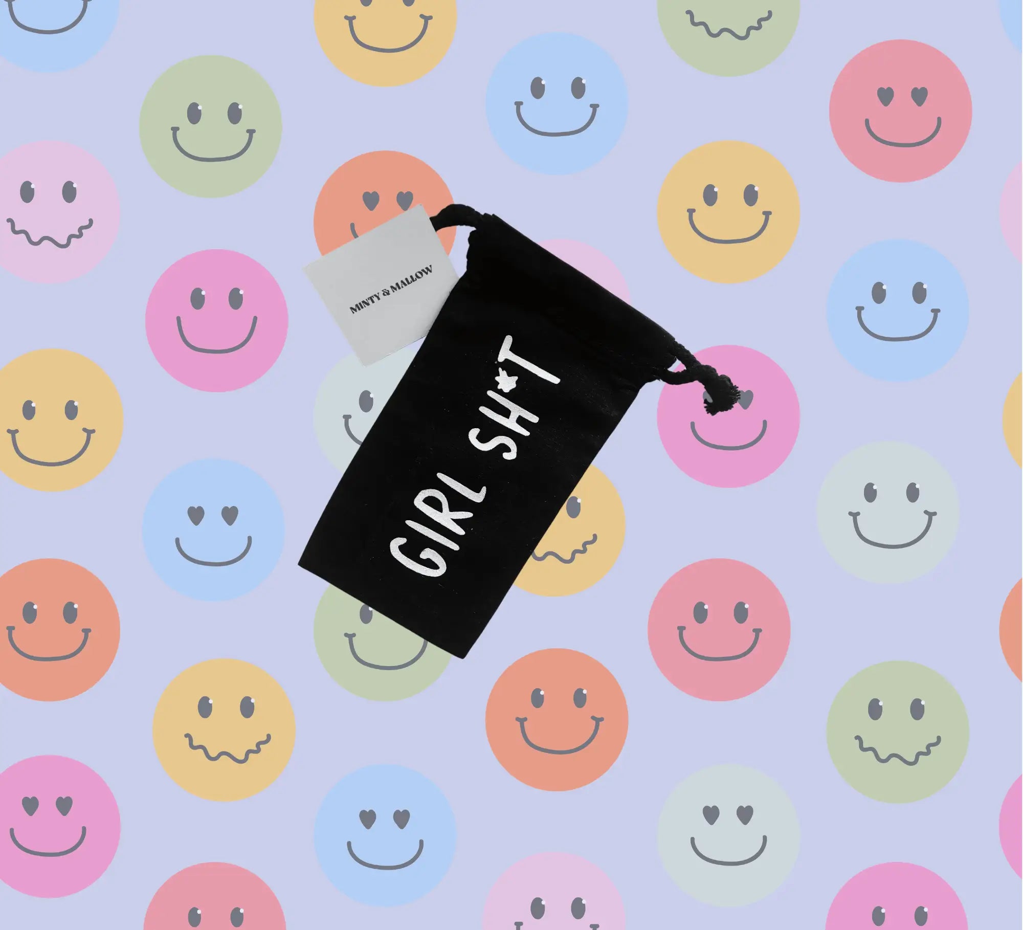 "Girl Shit" Drawstring Bag – Funny Essentials Pouch for Women | Period or Travel Bag