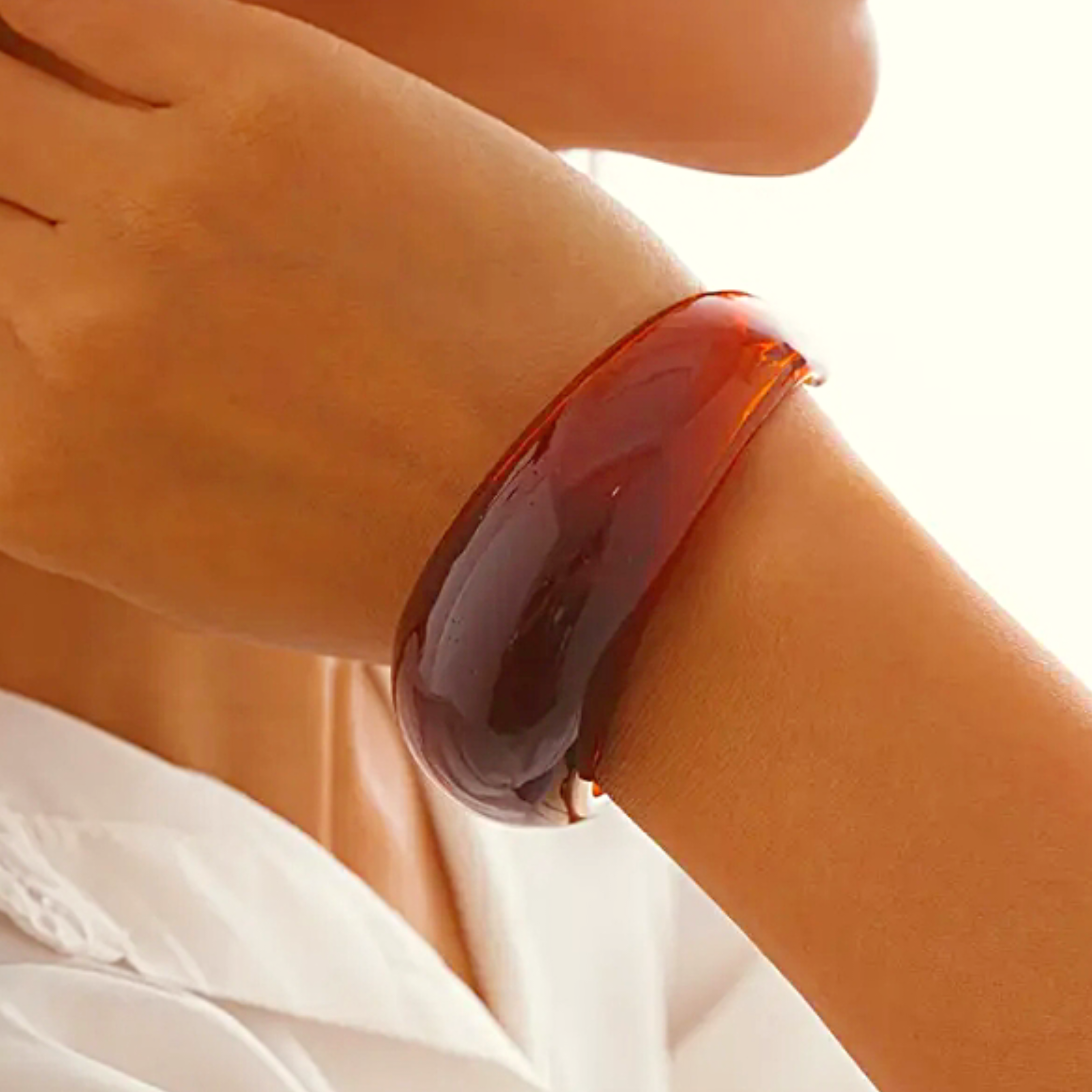 Vintage style Resin Cuff Bangle