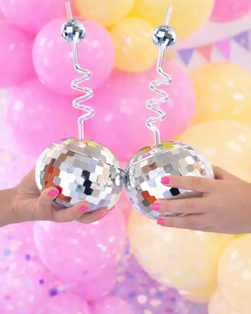 Personalized mirror ball tumbler for bridesmaids