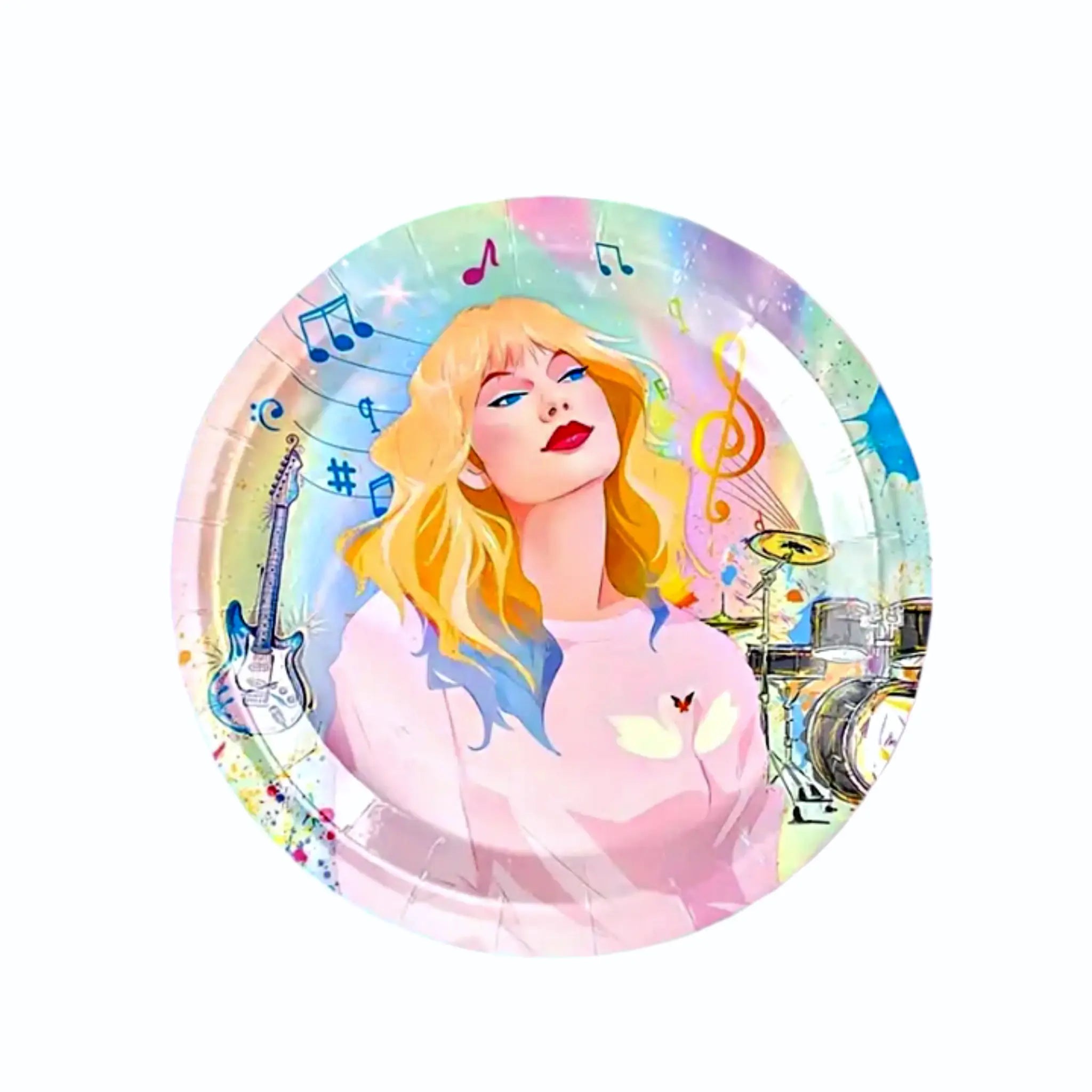 Taylor-Inspired Party Plates – Disposable Birthday Supplies for Swiftie Celebrations