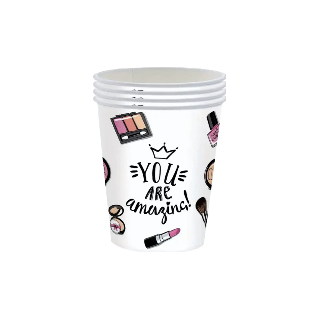 &quot;Makeup Themed Birthday Party Cups | Unique Party Supplies by Minty &amp; Mallow&quot;
