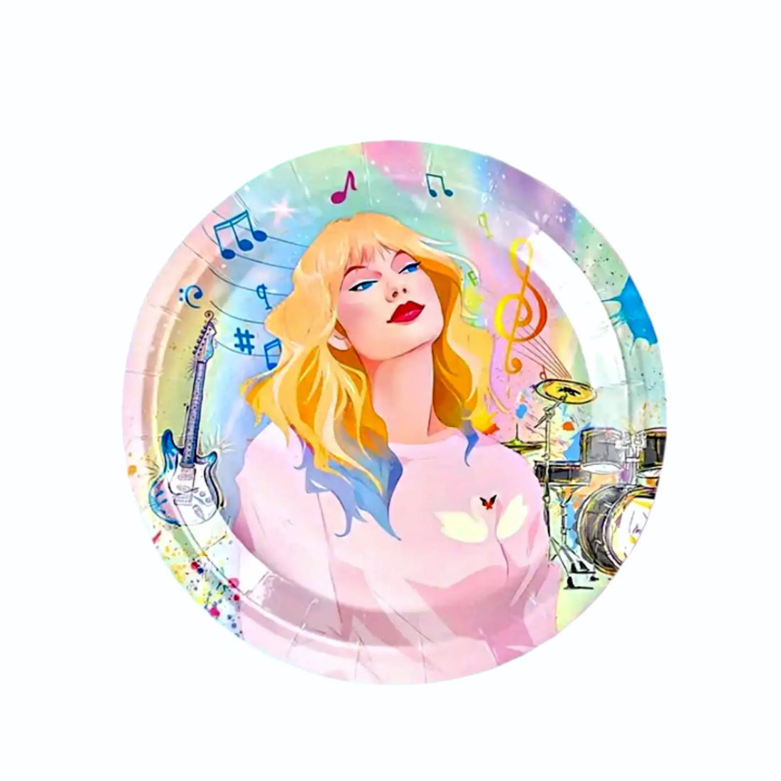 Taylor-Inspired Party Plates – Disposable Birthday Supplies for Swiftie Celebrations