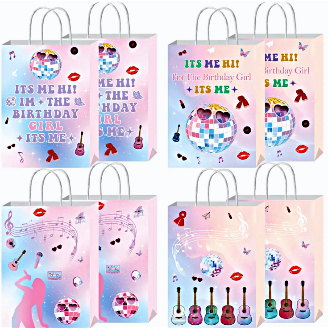 &quot;It’s Me Hi, I’m the Birthday Girl, It’s Me&quot; Taylor Swift party favor bags
