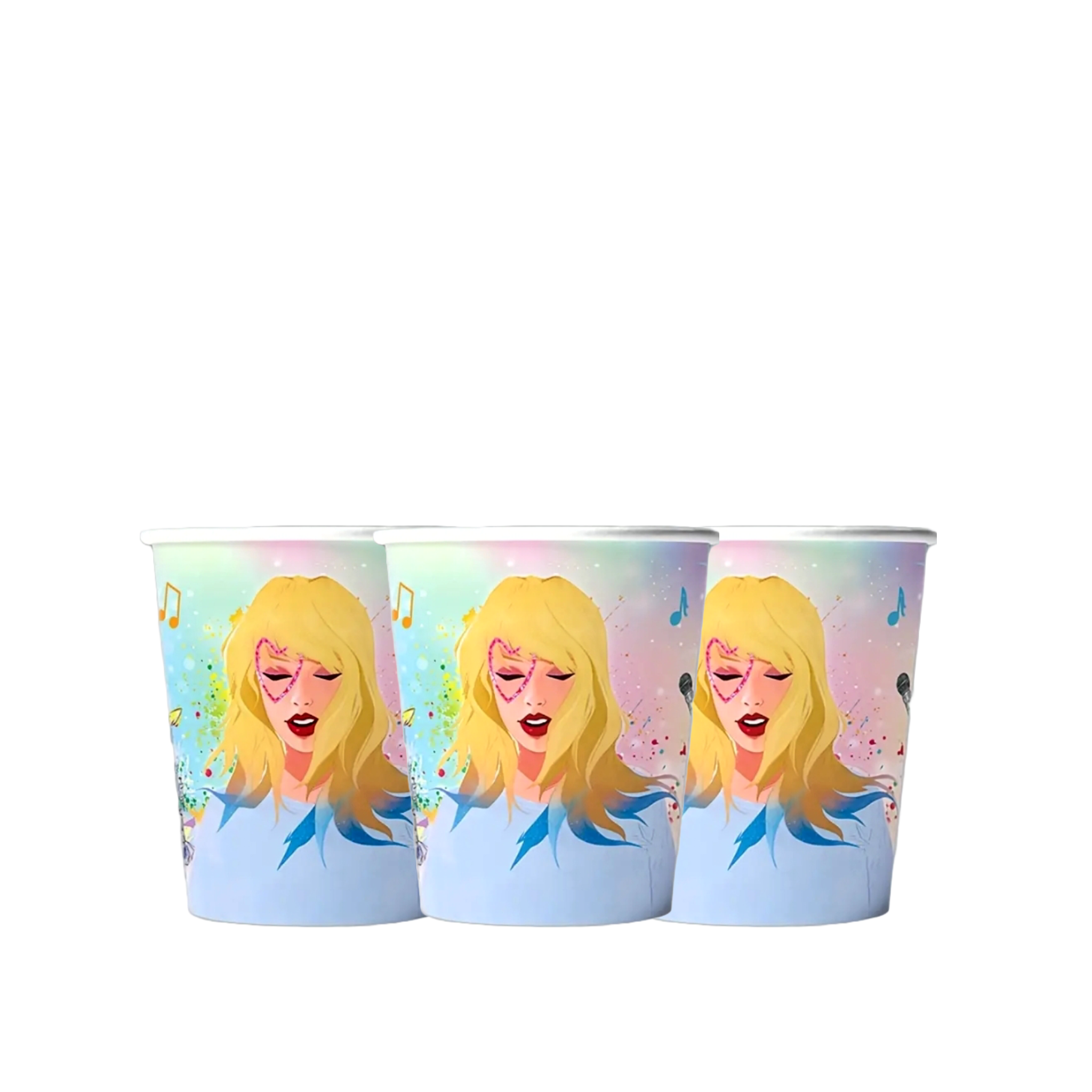TS Theme Birthday Party Cups | Disposable Paper Cups for Taylor-Inspired Party Supplies &amp; Decorations