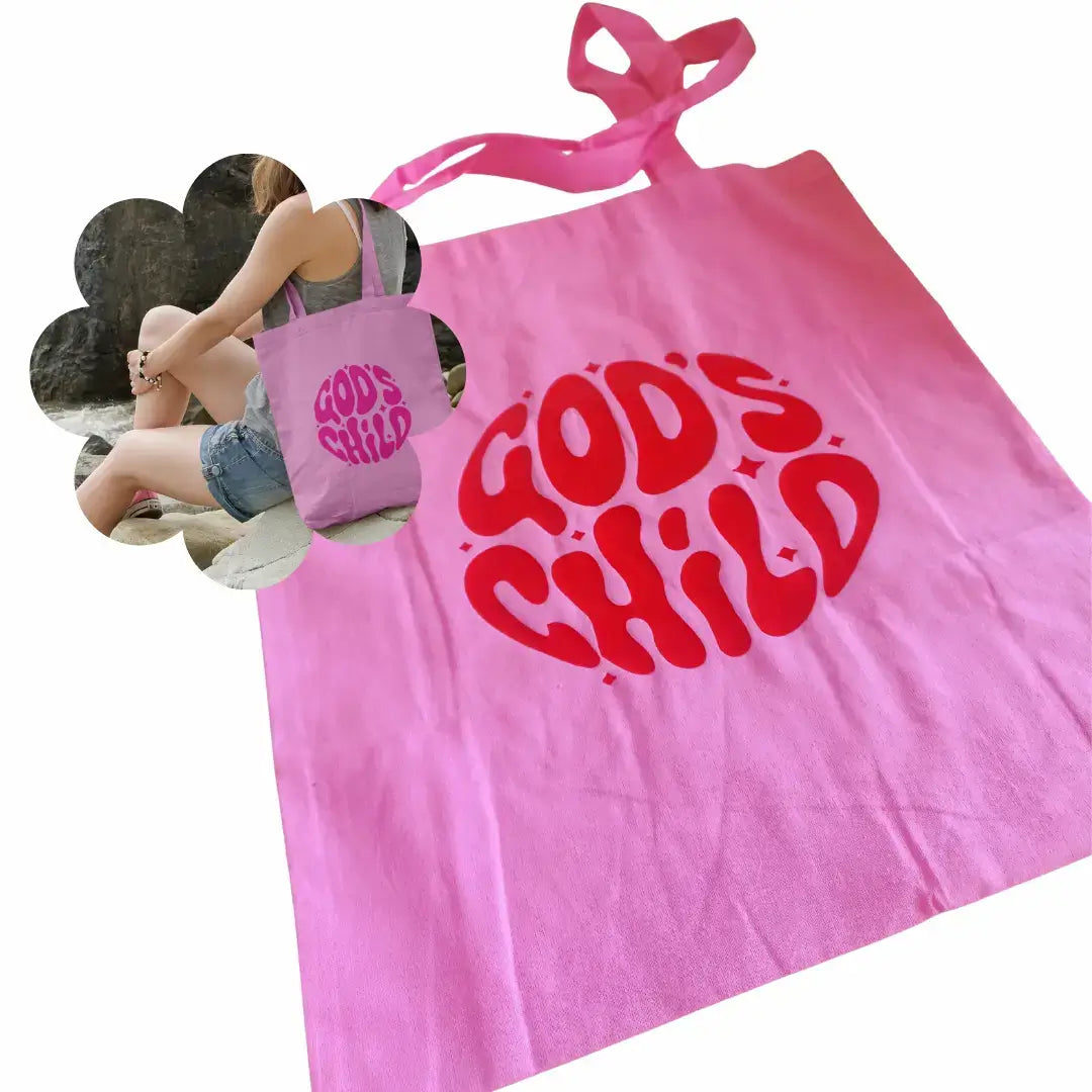 ✝️God’s Child Tote Bag – Christian Faith-Based Canvas Bag, Printed in Australia